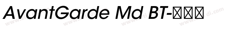 AvantGarde Md BT字体转换